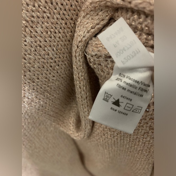 Venus Metallic Gold and Beige Maxi Dress Sz M - Picture 6 of 10